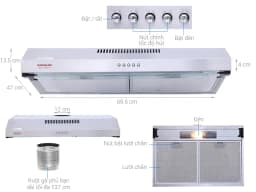 So sánh giá Máy hút mùi âm tủ Sunhouse SHB6118I - Tìm sản phẩm giá rẻ nhất - Ảnh 1
