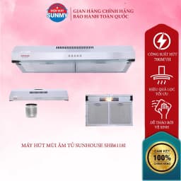 So sánh giá Máy hút mùi âm tủ Sunhouse SHB6118I - Tìm sản phẩm giá rẻ nhất - Ảnh 9