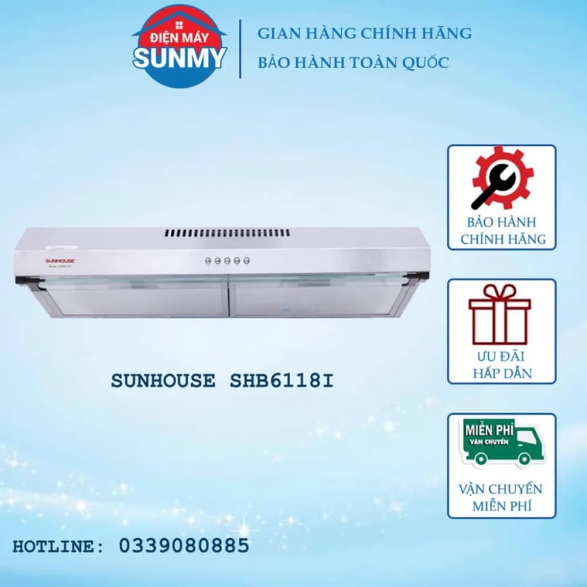 So sánh giá Máy hút mùi âm tủ Sunhouse SHB6118I - Tìm sản phẩm giá rẻ nhất - Ảnh 10