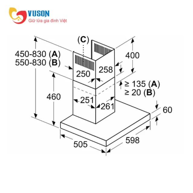 So sánh giá Máy hút mùi áp tường Bosch DWB67BK61T rẻ nhất? - Ảnh 9
