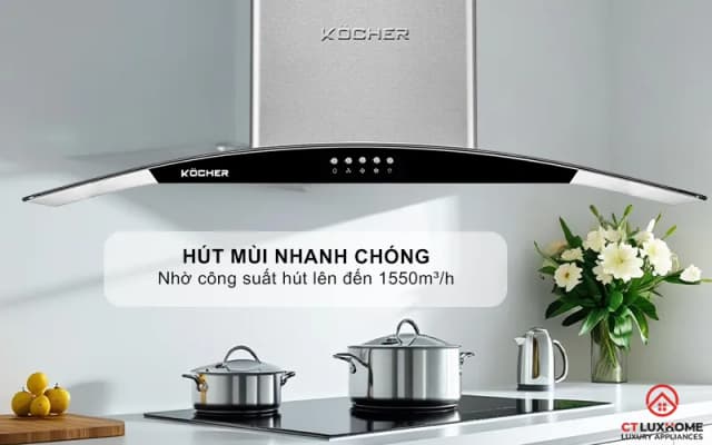 Top 1 so sánh giá Máy hút mùi kính cong Kocher K-8070V - Tìm sản phẩm giá rẻ nhất - Ảnh 18
