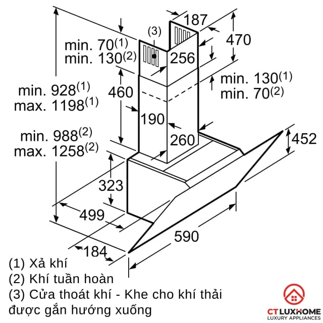 So sánh giá Máy hút mùi kính vát Bosch DWK67CM60B rẻ nhất? - Ảnh 9