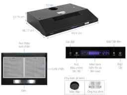 Máy hút mùi âm tủ Pramie CH22-700