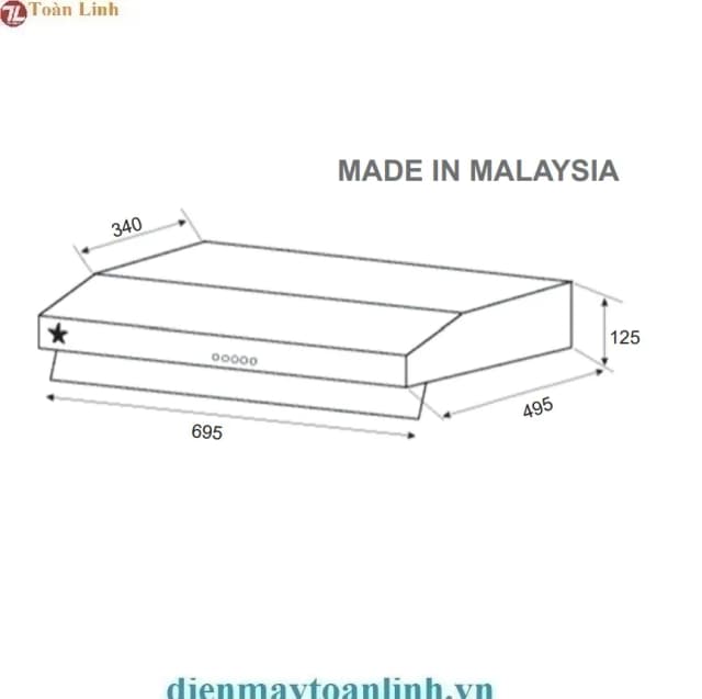 So sánh giá Máy hút mùi âm tủ Pramie CH22-700 rẻ nhất? - Ảnh 13