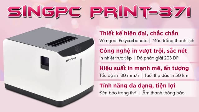 Top 1 so sánh giá Máy in nhiệt SingPC Print-371 - Tìm sản phẩm giá rẻ nhất - Ảnh 3