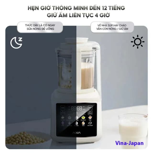 So sánh giá Máy làm sữa hạt AQUA AQS-BMT1201T(W) rẻ nhất? - Ảnh 13