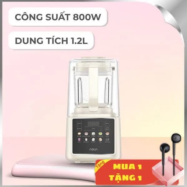 So sánh giá Máy làm sữa hạt AQUA AQS-BMT1201T(W) rẻ nhất? - Ảnh 6