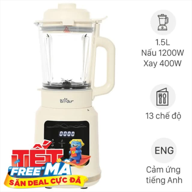 So sánh giá Máy làm sữa hạt đa năng Bear BCB-D17231W rẻ nhất? - Ảnh 12