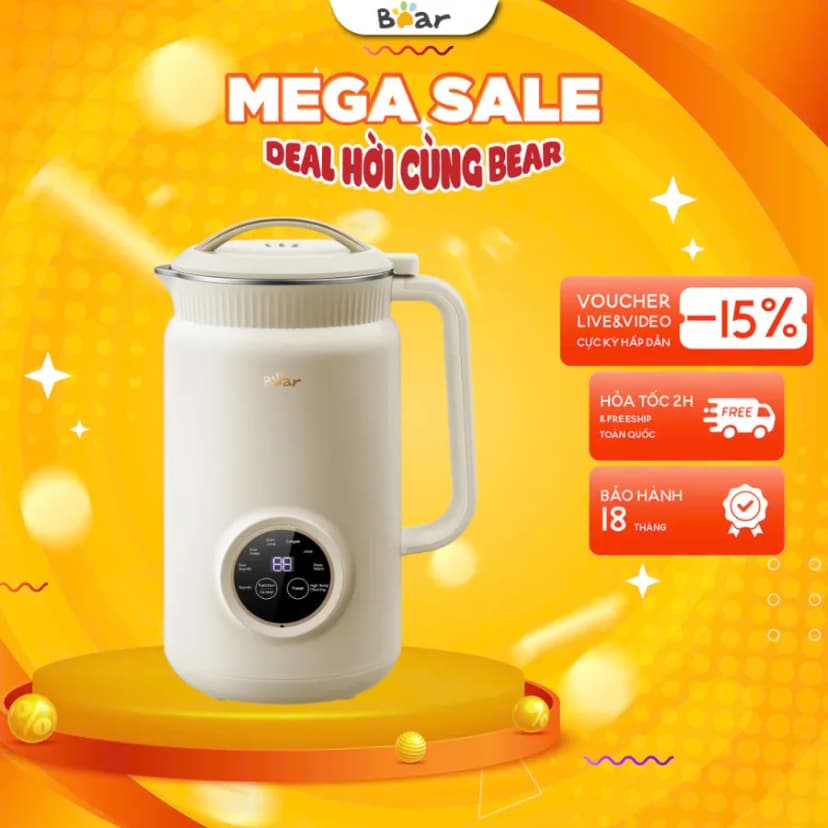 So sánh giá Máy làm sữa hạt đa năng Bear SMM-4H06S - Tìm sản phẩm giá rẻ nhất - Ảnh 13