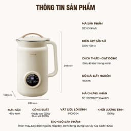 So sánh giá Máy làm sữa hạt đa năng Bear SMM-4H06S - Tìm sản phẩm giá rẻ nhất - Ảnh 7