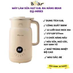 So sánh giá Máy làm sữa hạt đa năng Bear SMM-4H06S - Tìm sản phẩm giá rẻ nhất - Ảnh 10