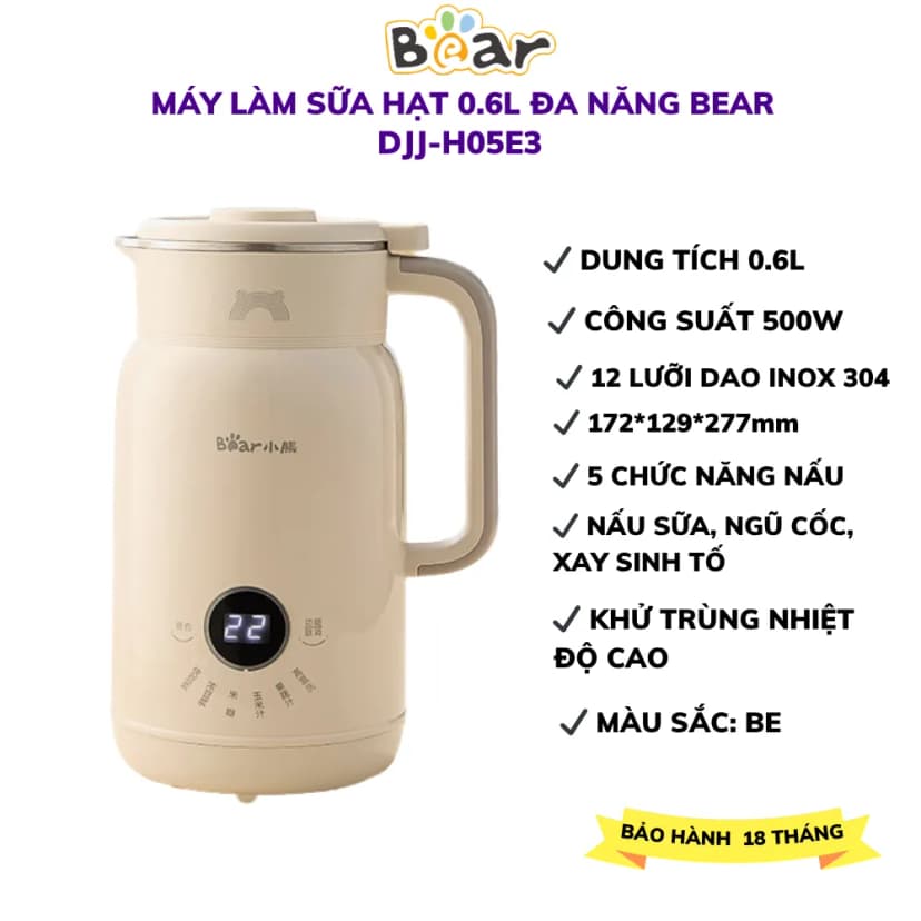 So sánh giá Máy làm sữa hạt đa năng Bear SMM-4H06S - Tìm sản phẩm giá rẻ nhất - Ảnh 10