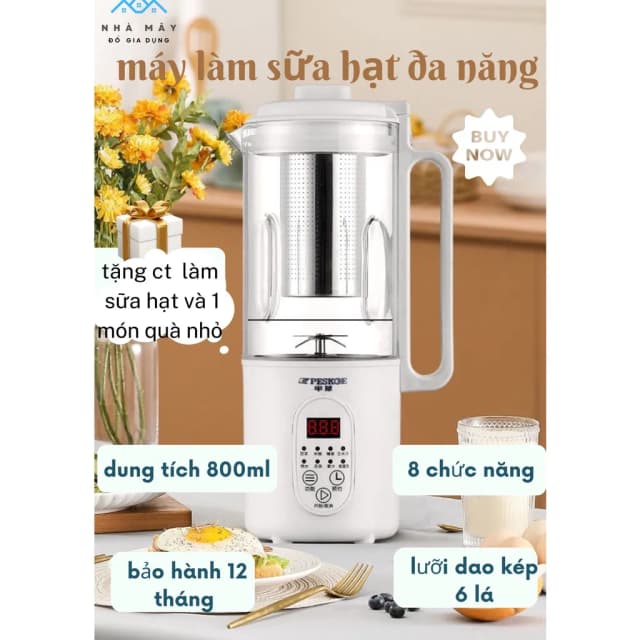 Top 1 so sánh giá Máy làm sữa hạt đa năng Comet CM9216 - Tìm sản phẩm giá rẻ nhất - Ảnh 11