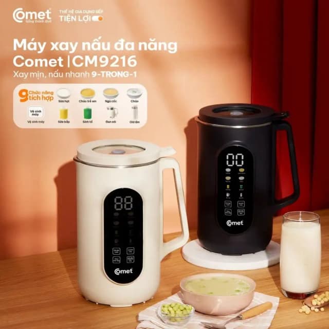 Top 1 so sánh giá Máy làm sữa hạt đa năng Comet CM9216 - Tìm sản phẩm giá rẻ nhất - Ảnh 12