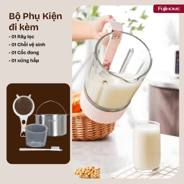 Máy làm sữa hạt đa năng Fujihome SM01B - Giá rẻ nhất hôm nay - Ảnh 17