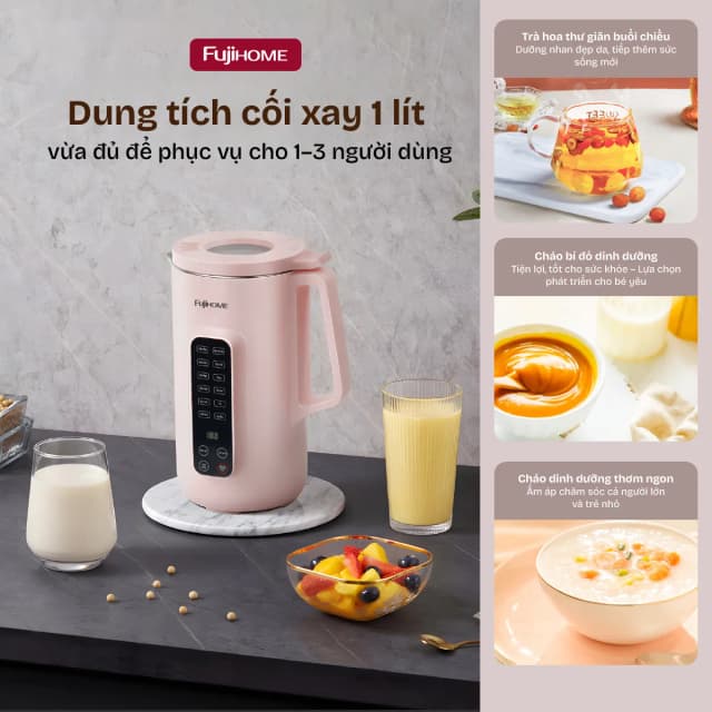 So sánh giá Máy làm sữa hạt đa năng Fujihome SM1626 rẻ nhất? - Ảnh 17