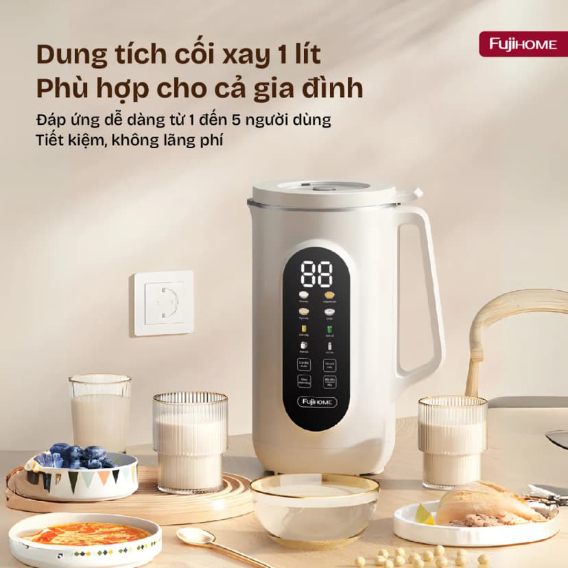 So sánh giá Máy làm sữa hạt đa năng Fujihome SM1636 - Tìm sản phẩm giá rẻ nhất - Ảnh 12