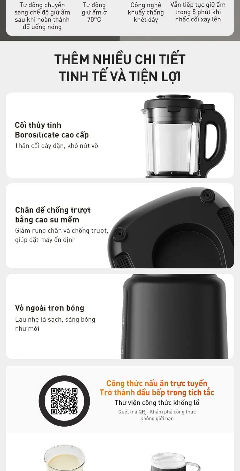 So sánh giá Máy làm sữa hạt đa năng Joyoung JHSB-161 - Tìm sản phẩm giá rẻ nhất - Ảnh 19