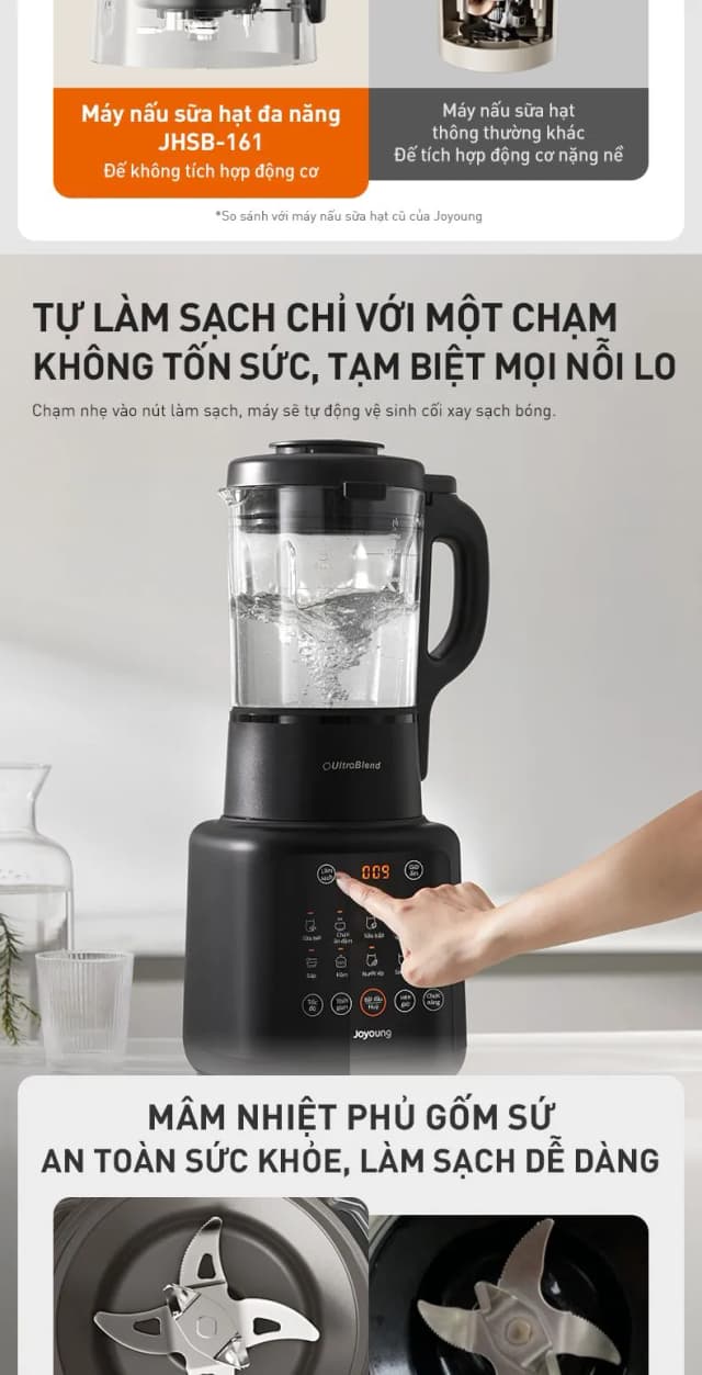 Top 1 so sánh giá Máy làm sữa hạt đa năng Joyoung JHSB-161 - Tìm sản phẩm giá rẻ nhất - Ảnh 44