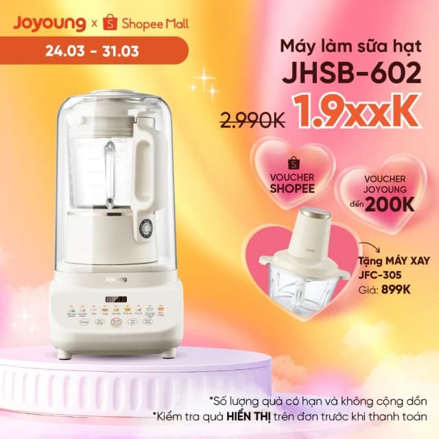 Top 1 so sánh giá Máy làm sữa hạt đa năng Joyoung JHSB-602 Pro - Tìm sản phẩm giá rẻ nhất - Ảnh 17