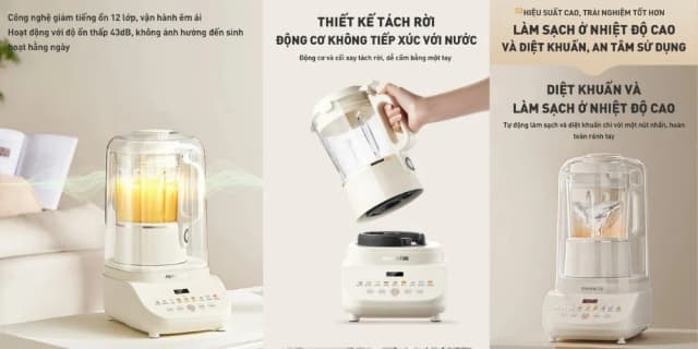 Top 1 so sánh giá Máy làm sữa hạt đa năng Joyoung JHSB-602 Pro - Tìm sản phẩm giá rẻ nhất - Ảnh 27