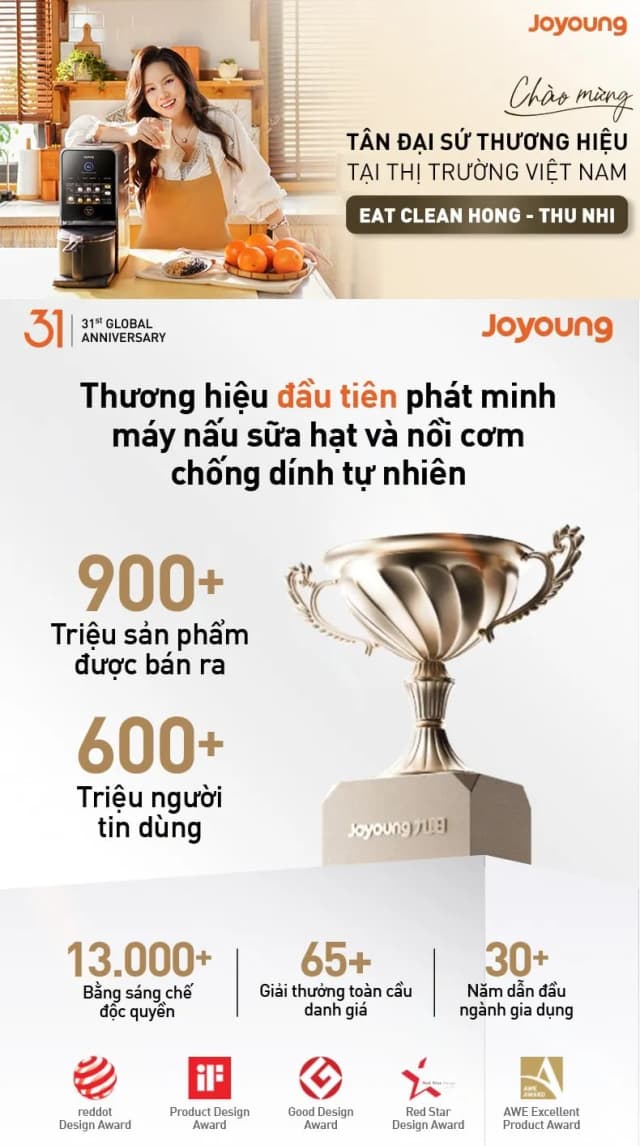 Top 1 so sánh giá Máy làm sữa hạt đa năng Joyoung JHSB-602 Pro - Tìm sản phẩm giá rẻ nhất - Ảnh 35