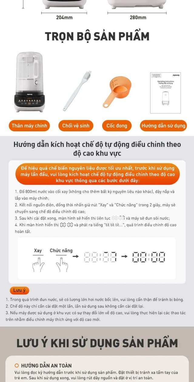 Top 1 so sánh giá Máy làm sữa hạt đa năng Joyoung JHSB-602 Pro - Tìm sản phẩm giá rẻ nhất - Ảnh 51