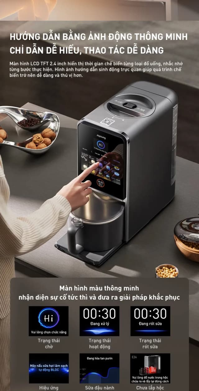 Top 1 so sánh giá Máy làm sữa hạt đa năng Joyoung JSCB-K7 Pro - Tìm sản phẩm giá rẻ nhất - Ảnh 12