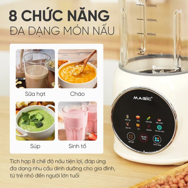 So sánh giá Máy làm sữa hạt đa năng Magic A-104 rẻ nhất? - Ảnh 3
