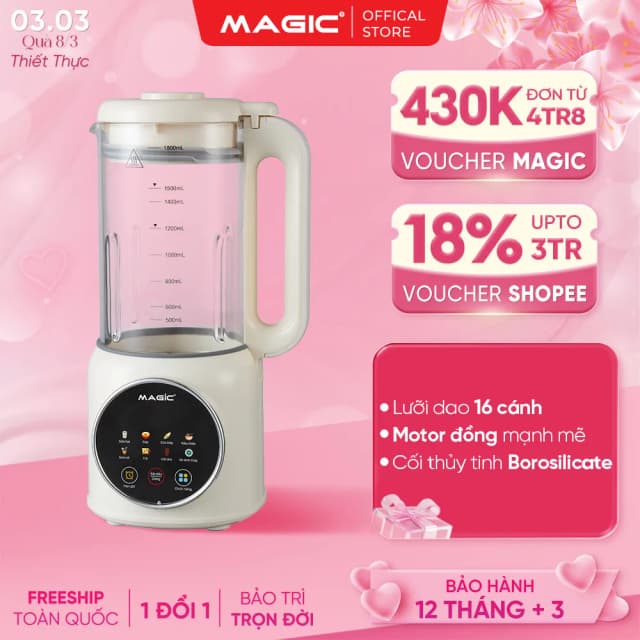 So sánh giá Máy làm sữa hạt đa năng Magic A-104 rẻ nhất? - Ảnh 6