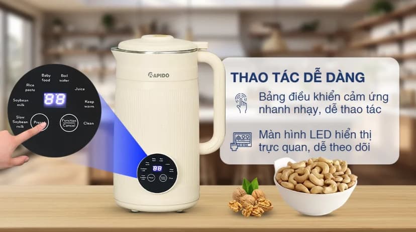 So sánh giá Máy làm sữa hạt đa năng Rapido RHB-800DC - Tìm sản phẩm giá rẻ nhất - Ảnh 14
