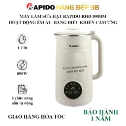 Máy làm sữa hạt đa năng Rapido RHB-800DM - Giá rẻ nhất hôm nay - Ảnh 7