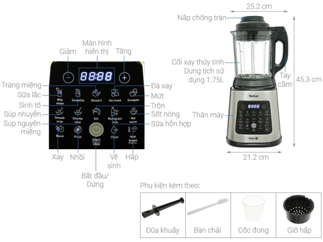 So sánh giá Máy làm sữa hạt đa năng Tefal BL83SD66 rẻ nhất? - Ảnh 5