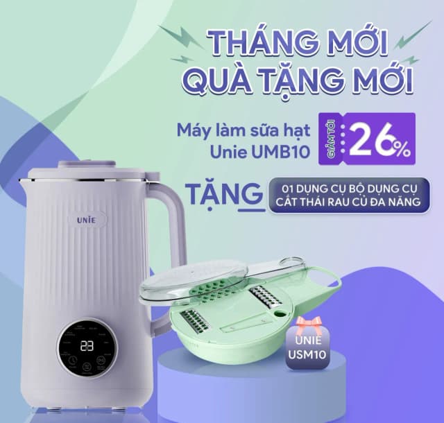 So sánh giá Máy làm sữa hạt đa năng Unie UMB10 rẻ nhất? - Ảnh 13