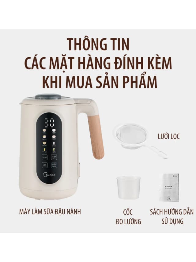 So sánh giá Máy làm sữa hạt đa năng Midea MBL10108APA rẻ nhất? - Ảnh 15