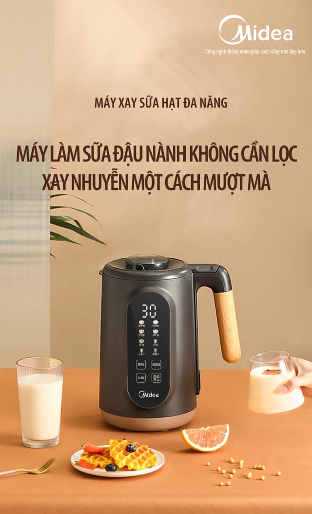 So sánh giá Máy làm sữa hạt đa năng Midea MBL10108APA rẻ nhất? - Ảnh 19