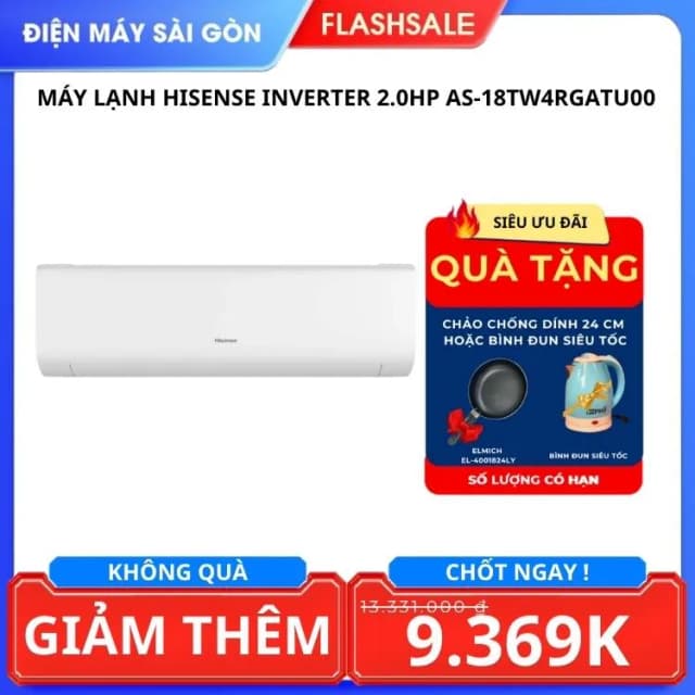 So sánh giá Máy lạnh Hisense Inverter 2 HP AS-18TR4RWSCA00 rẻ nhất? - Ảnh 3