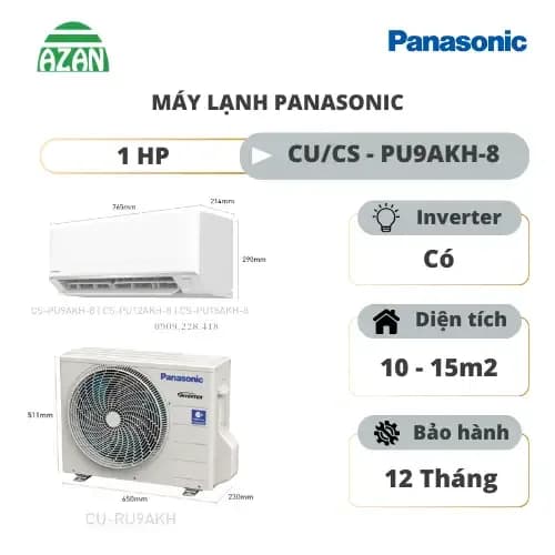 So sánh giá Máy lạnh Panasonic Inverter 1 HP CU/CS-AU9BKH-8 rẻ nhất? - Ảnh 18