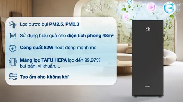 So sánh giá Máy lọc không khí tạo ẩm Daikin MCK70ZVM7-T 82W rẻ nhất? - Ảnh 13