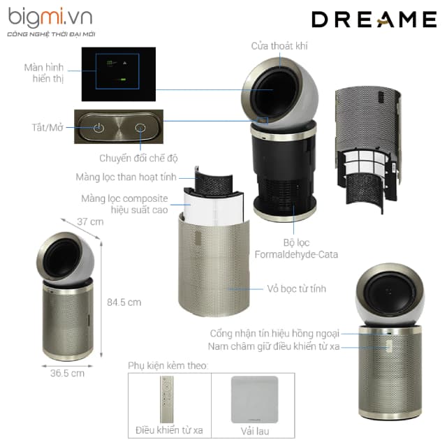 So sánh giá Máy lọc không khí kết hợp sưởi Dreame PM20 40W rẻ nhất? - Ảnh 14