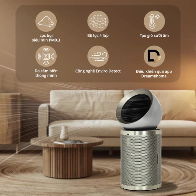 So sánh giá Máy lọc không khí kết hợp sưởi Dreame PM20 40W rẻ nhất? - Ảnh 3