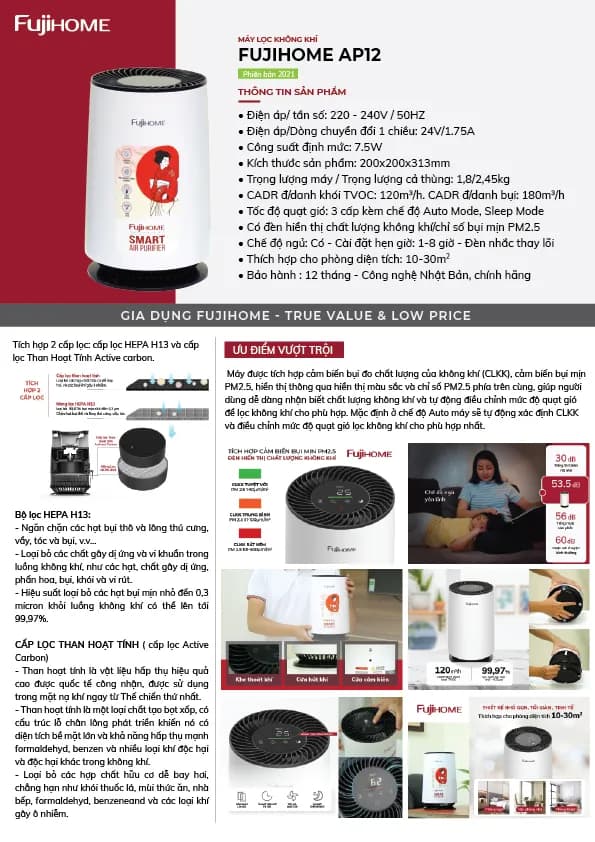 Top 1 so sánh giá Máy lọc không khí FUJIHOME AP5Grand 35W - Tìm sản phẩm giá rẻ nhất - Ảnh 92