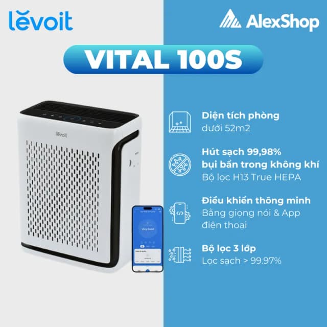 Top 1 so sánh giá Máy lọc không khí Levoit Vital 100s 32W - Tìm sản phẩm giá rẻ nhất - Ảnh 15
