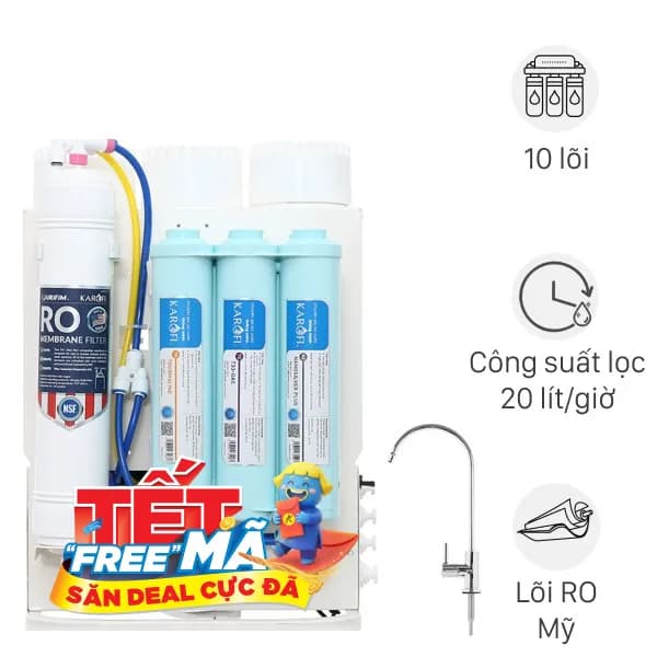 So sánh giá Máy lọc nước RO Karofi KAQ-U06 10 lõi rẻ nhất? - Ảnh 2
