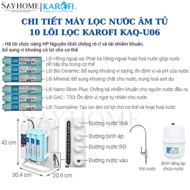 So sánh giá Máy lọc nước RO Karofi KAQ-U06 10 lõi rẻ nhất? - Ảnh 19