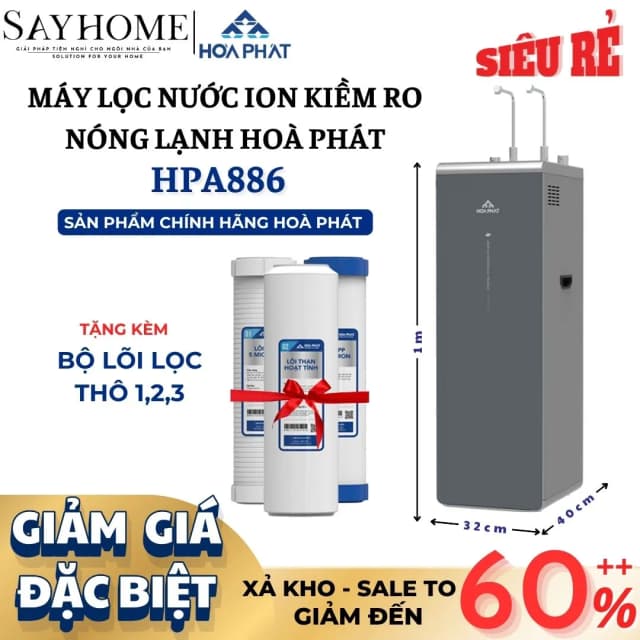So sánh giá Máy lọc nước RO Hydrogen ion kiềm Hòa Phát HPA856 12 lõi rẻ nhất? - Ảnh 11