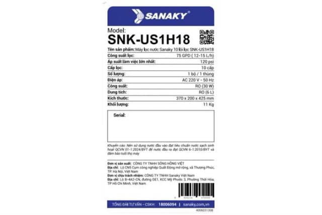 So sánh giá Máy lọc nước RO Hydrogen Sanaky SNK-US1H18 10 lõi rẻ nhất? - Ảnh 2