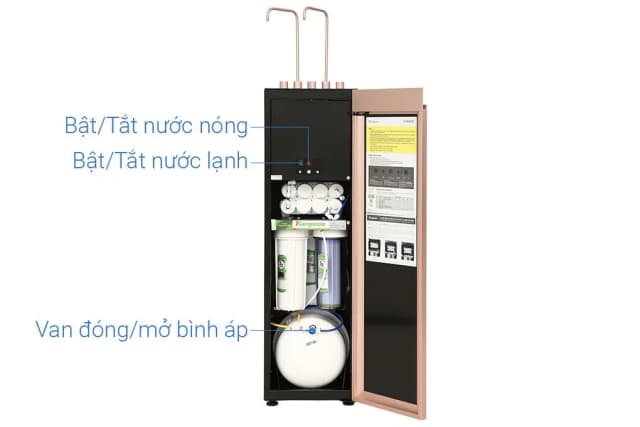 So sánh giá Máy lọc nước RO nóng nguội lạnh Hydrogen ion kiềm Kangaroo Sumire KGHC12A3 12 lõi rẻ nhất? - Ảnh 10