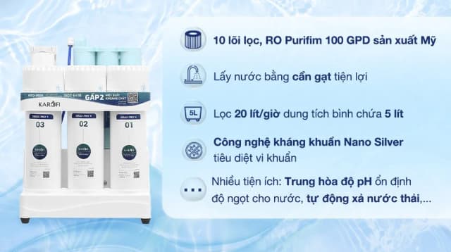So sánh giá Máy lọc nước RO Karofi KAQ-US08 10 lõi rẻ nhất? - Ảnh 13