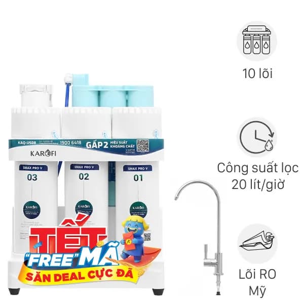 So sánh giá Máy lọc nước RO Karofi KAQ-US08 10 lõi rẻ nhất? - Ảnh 4